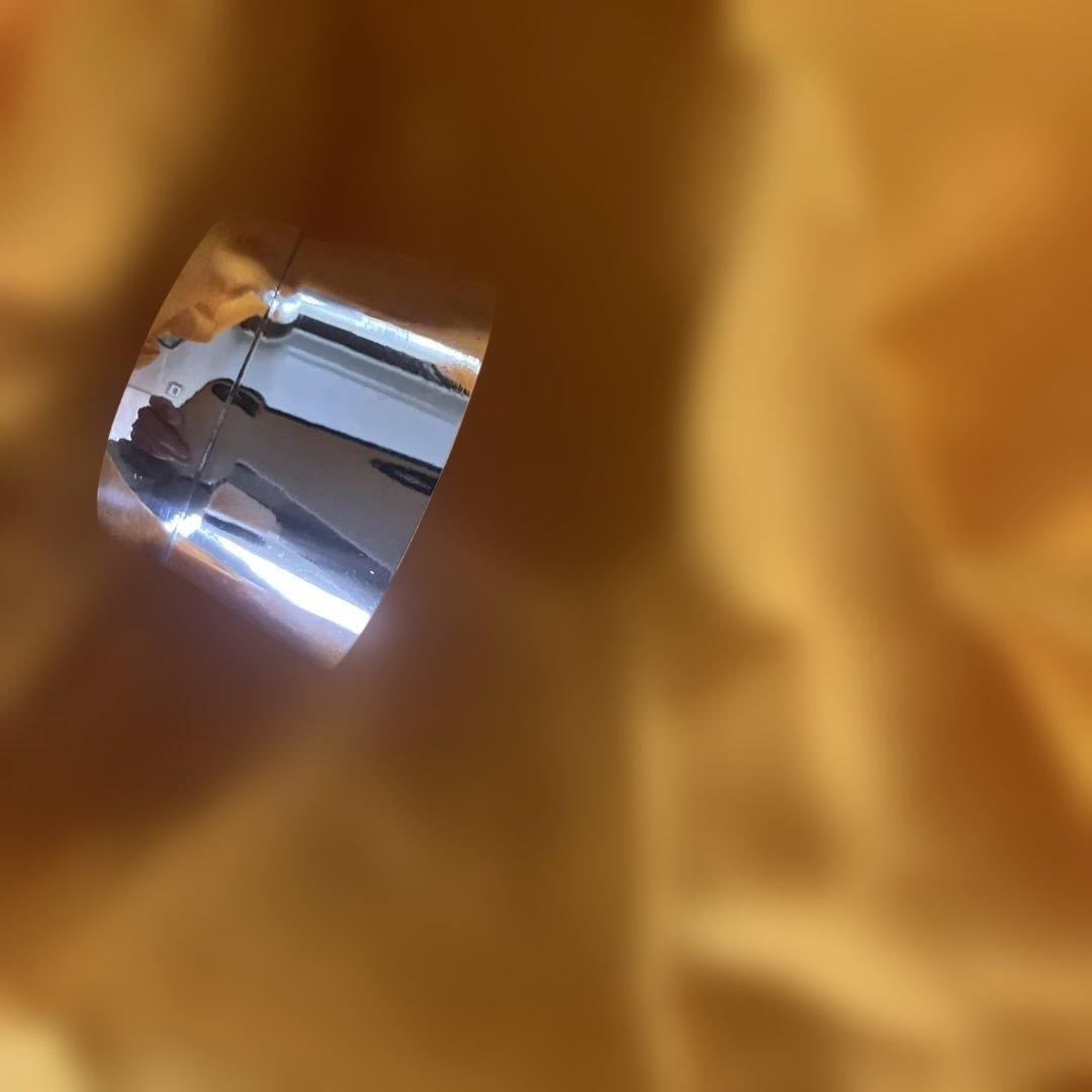 純銀製銀杯　刻印有り大小2枚　専用桐箱入り　97g