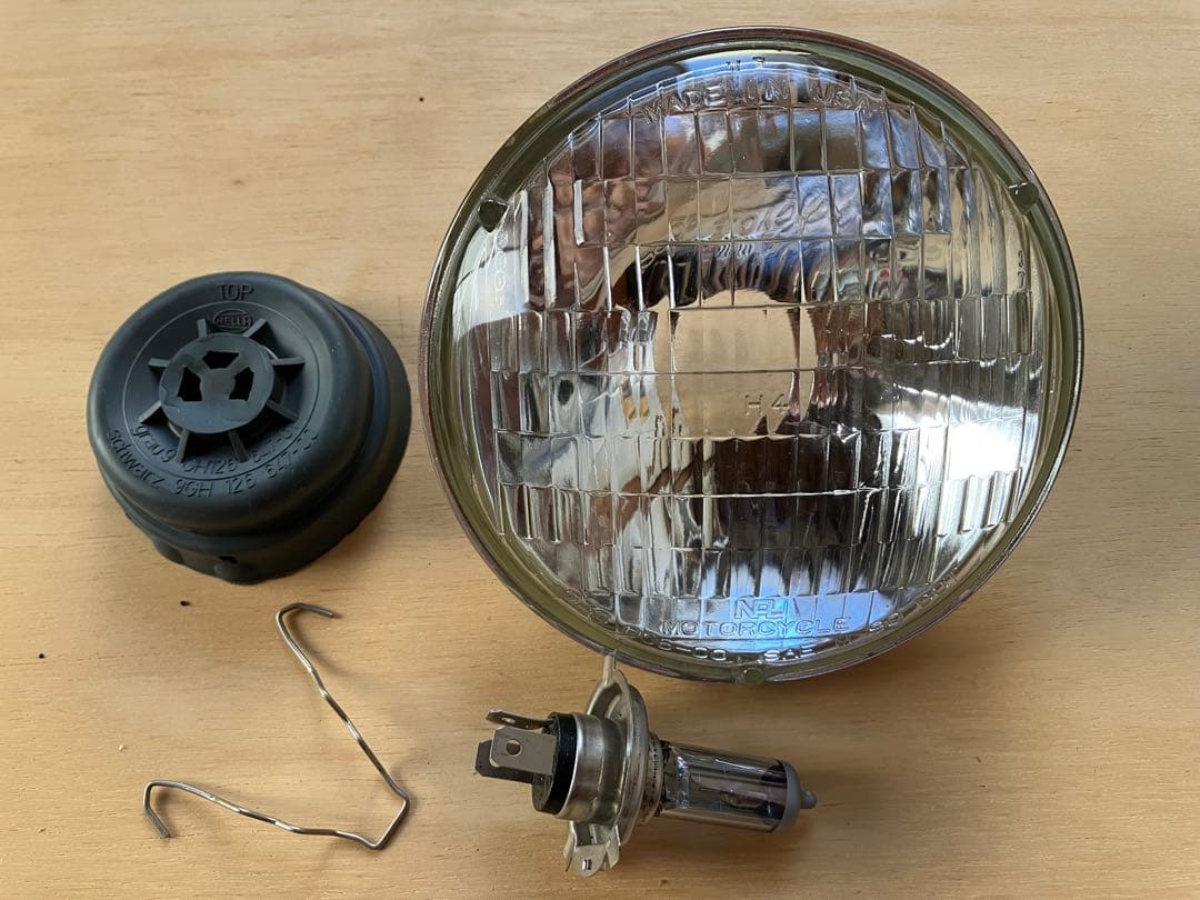 純正H4 FX XL 5-3/4 曲面レンズ ヘッドライト スポーツスター レア