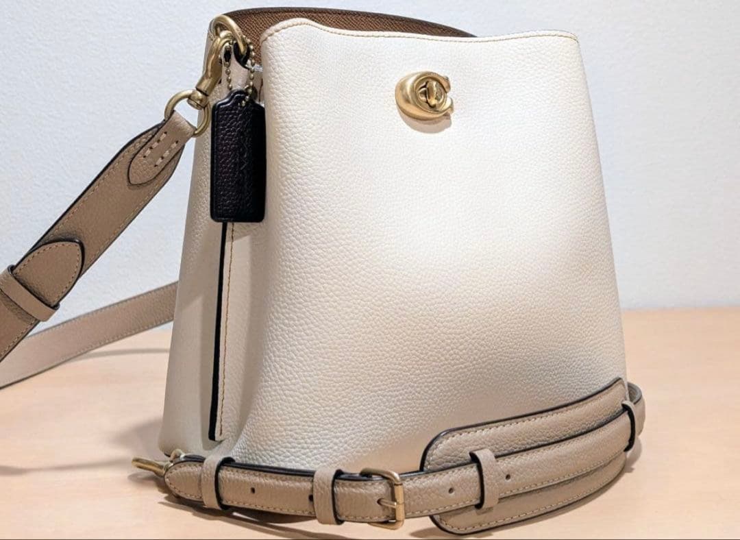 【美品人気モデル】COACH ウィロウショルダーバッグ　ホワイト