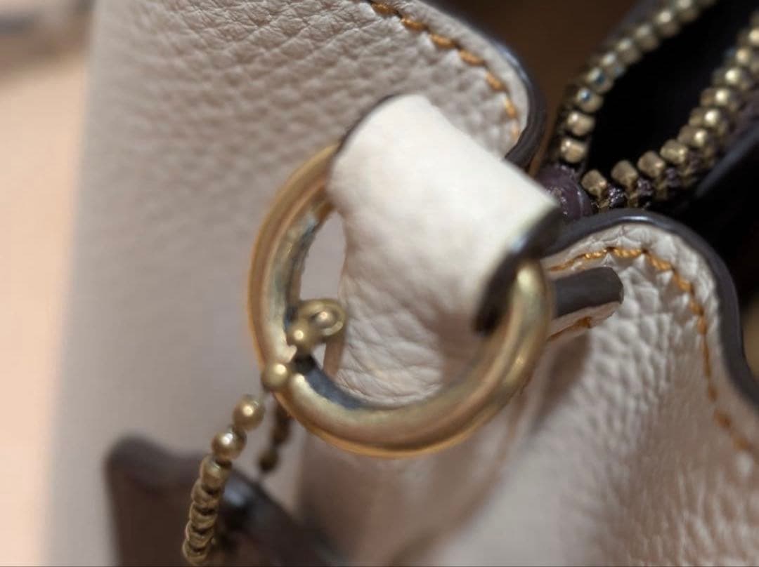 【美品人気モデル】COACH ウィロウショルダーバッグ　ホワイト