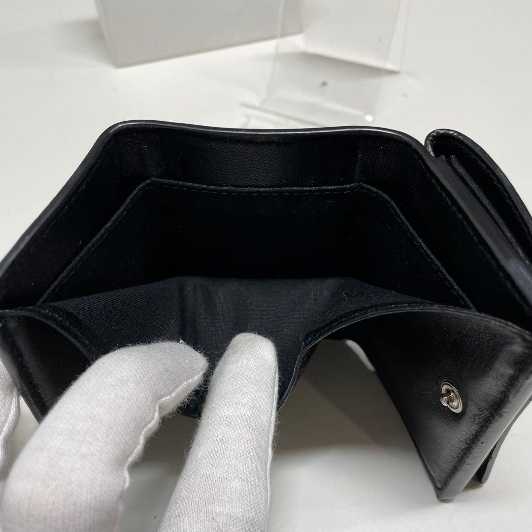 も*☆様 BALENCIAGA グリッターシルバー 三つ折り財布