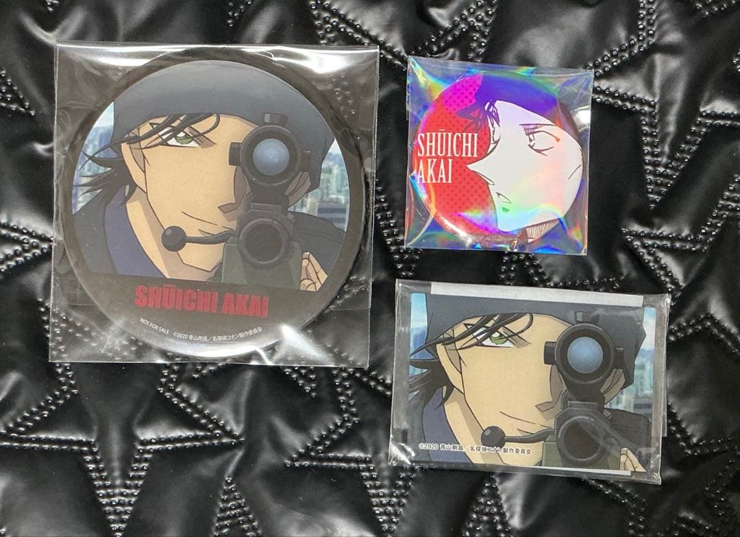 赤井秀一　緋色の弾丸　サンデーshop　缶バッジ 　セット　名探偵コナン