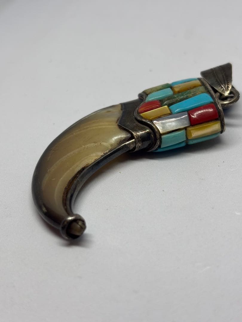 インディアンジュエリー Silver 925 熊爪 ターコイズ 系