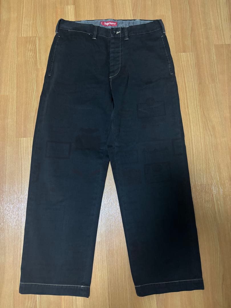 【supreme】24FW Overdyed labels チノパン