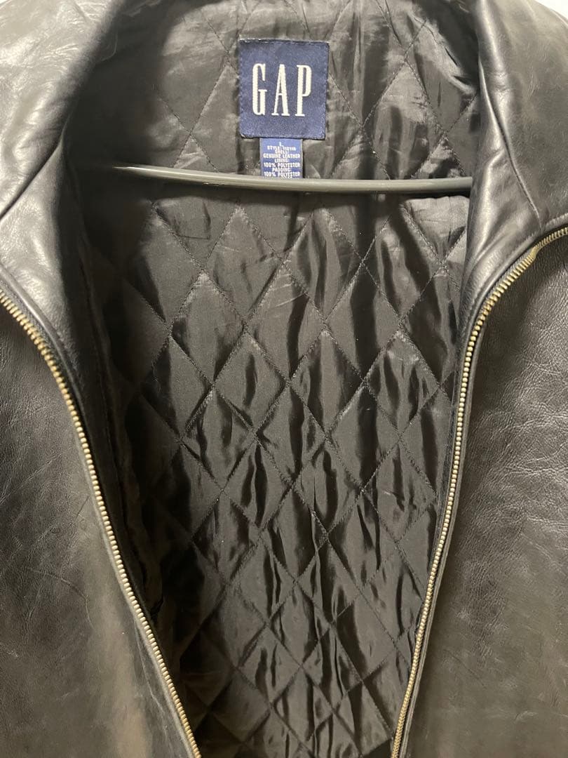 GAP Leather Jacket Men’s L Black