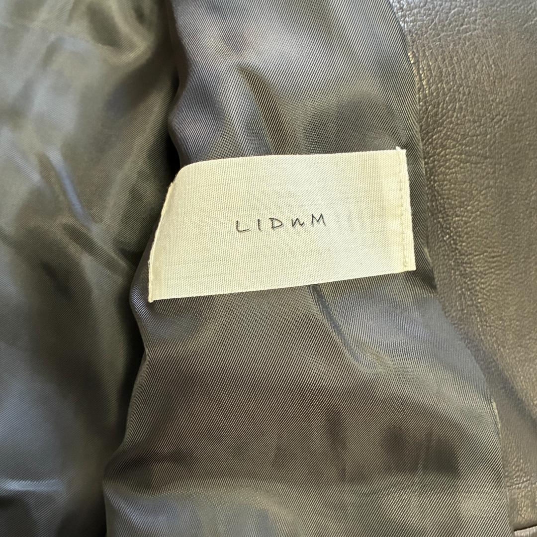 【即日発送】極美品 LIDNMリドム　シングルライダースジャケット　シープスキン