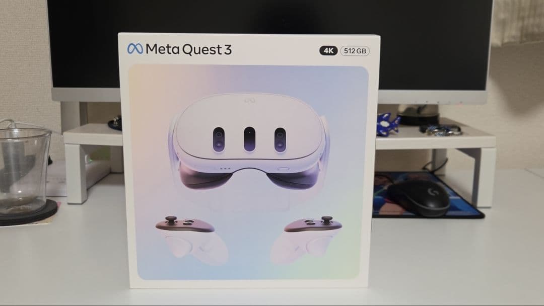 [美品] Quest 3 512GB VRヘッドセット+linkケーブル