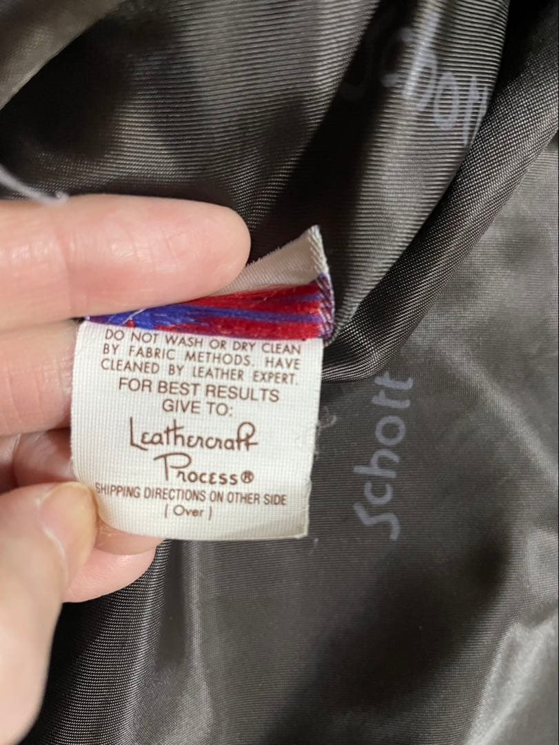 サウザー✨Schott USA製 茶タグ シングルライダース ジャケット