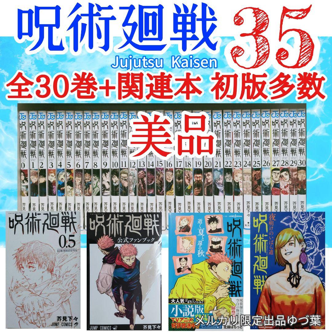 【美品】呪術廻戦 全巻 0-30巻+関連本+小説 +映画特典 他 計35冊