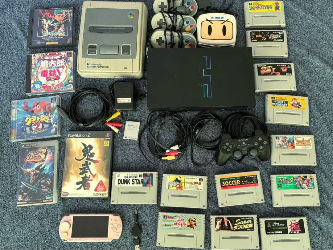 ps2.スーパーファミコン.psp.ソフト多数.純正付属品 動作確認済み