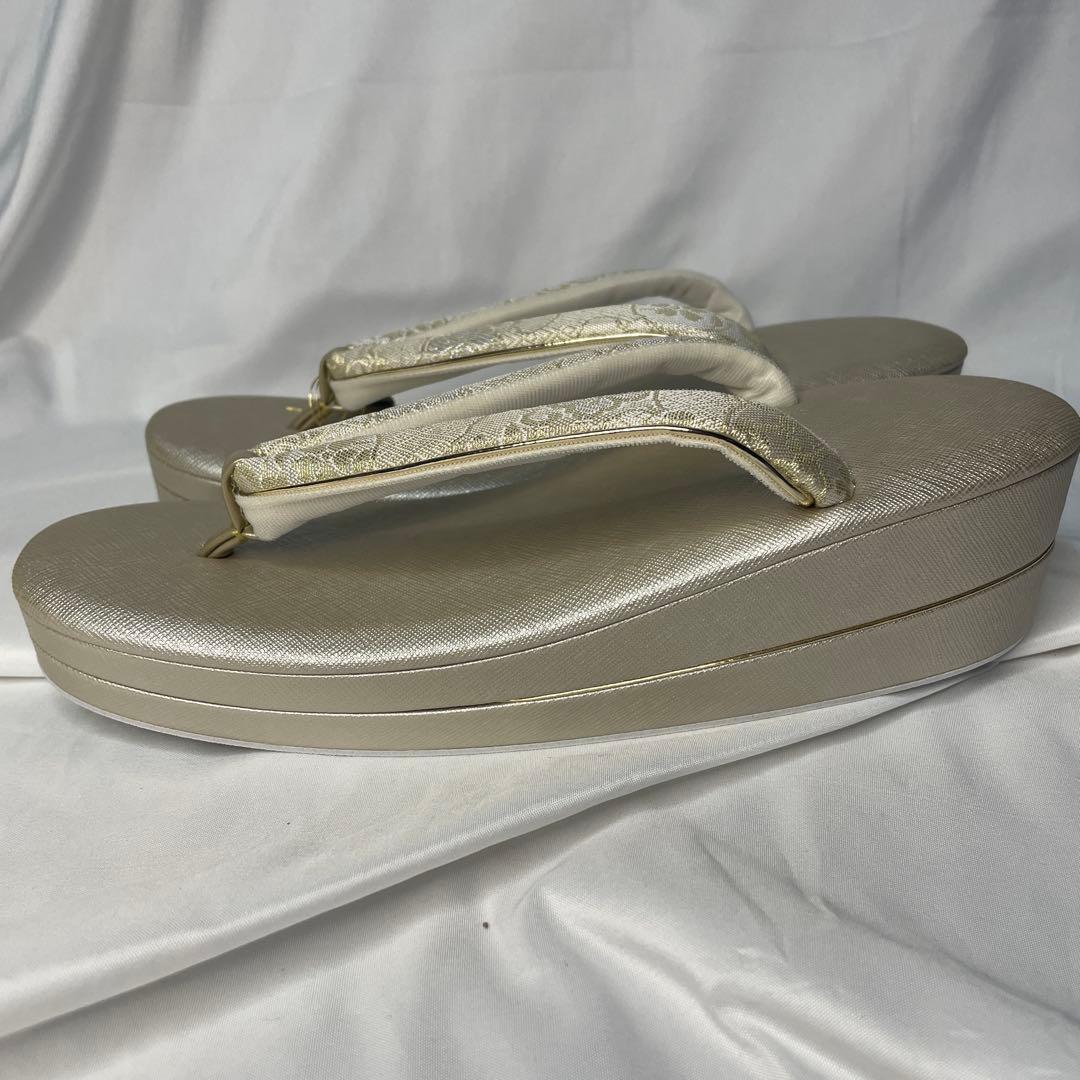 新品　入学式　訪問着　留袖など　草履　バッグ　セット　L ゴールド　フォーマル