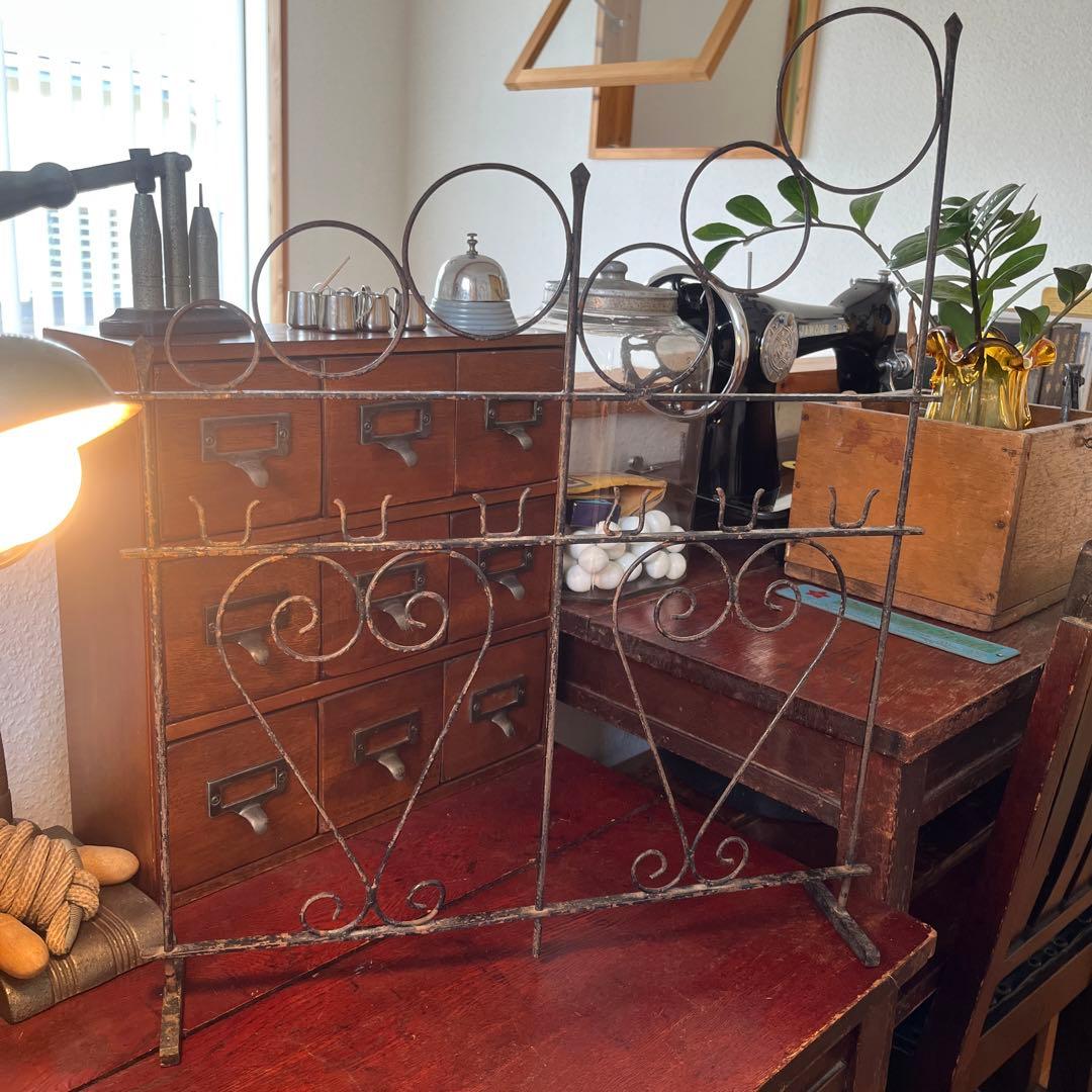 アンティーク 古道具 ブロカント シャビー インダストリアル アイアン間仕切り