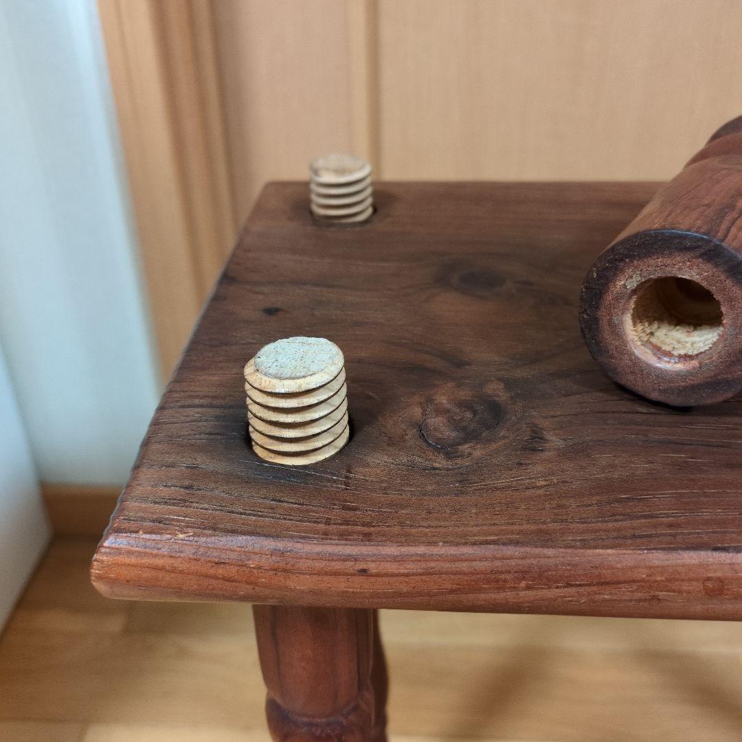 木製サイドテーブル　カフェテーブル