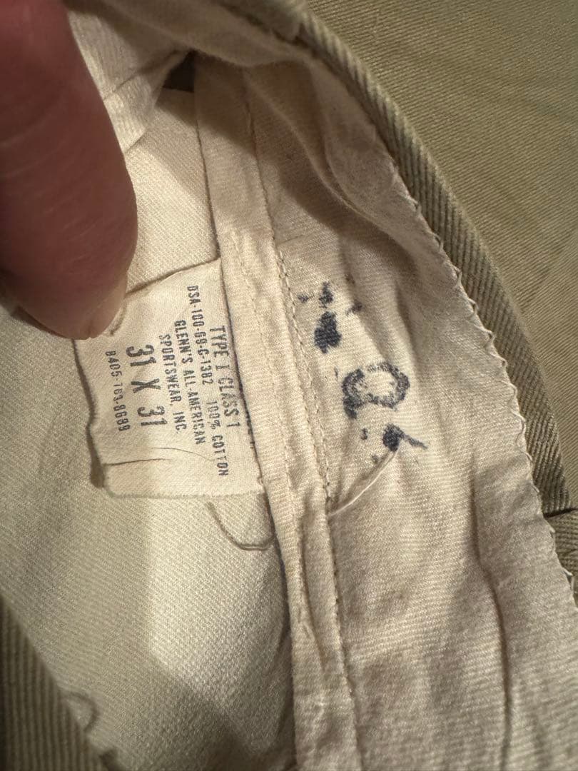 60'sビンテージUSARMY実物チノW31L31 かなり美品