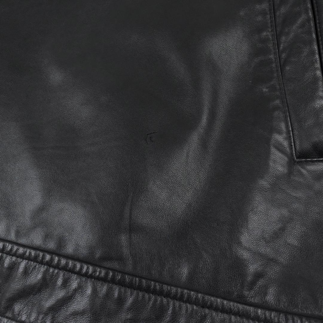 90s Polo Ralph Lauren Leather Jacket 黒