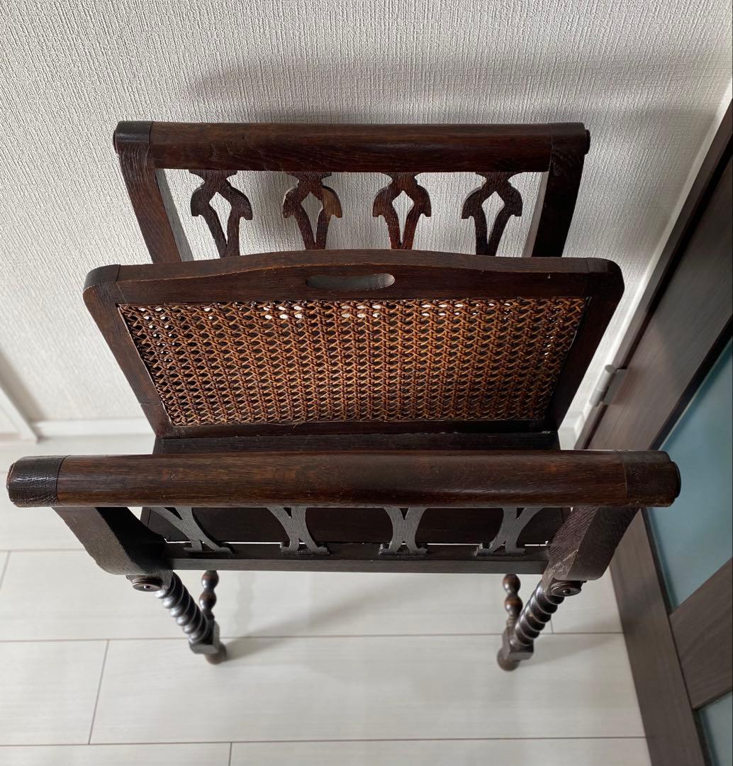 木製マガジンラック　ツイストレッグ　ボビンレッグ