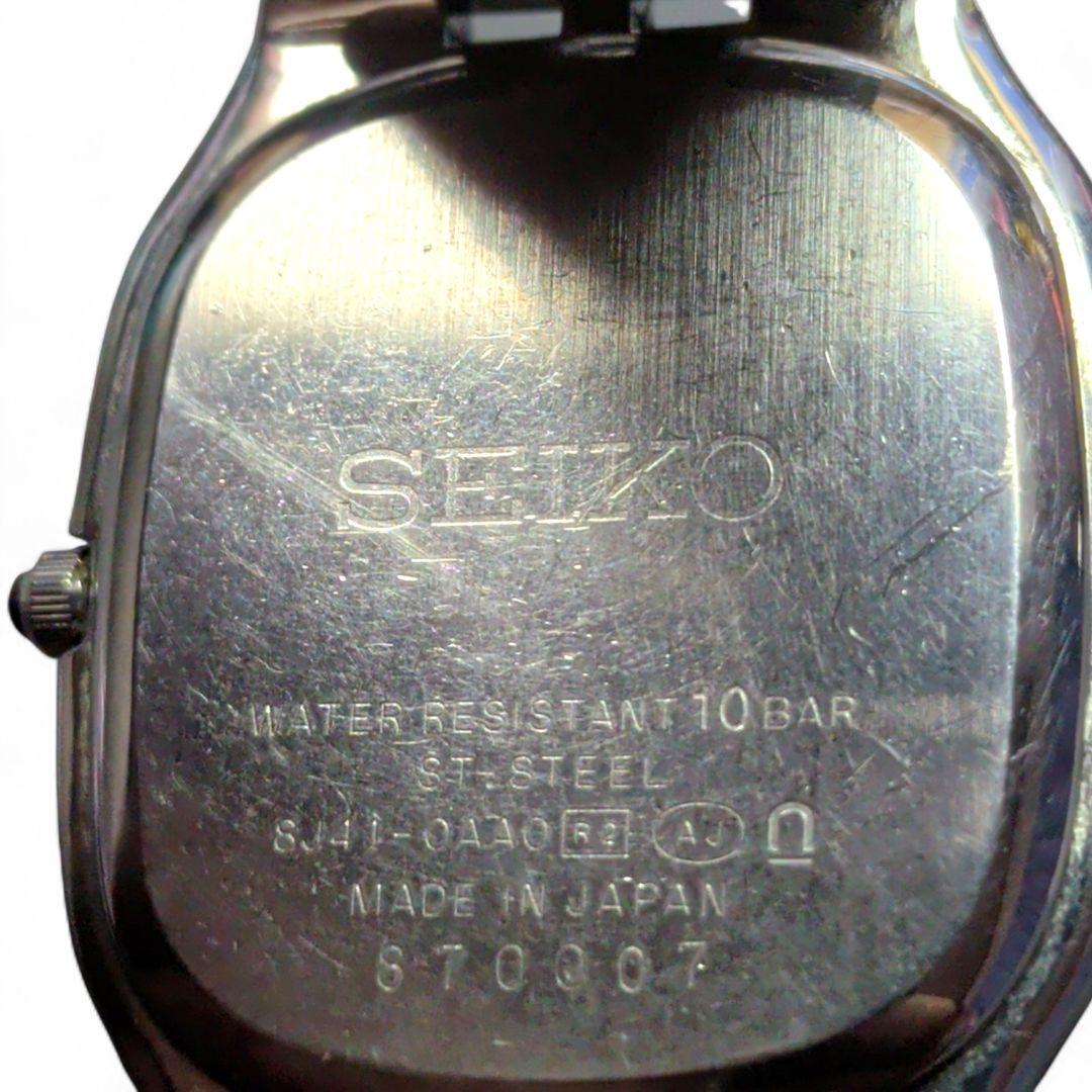 【美品】稼働品 セイコー ドルチェ 高精度クォーツ コンビメタル オーバル