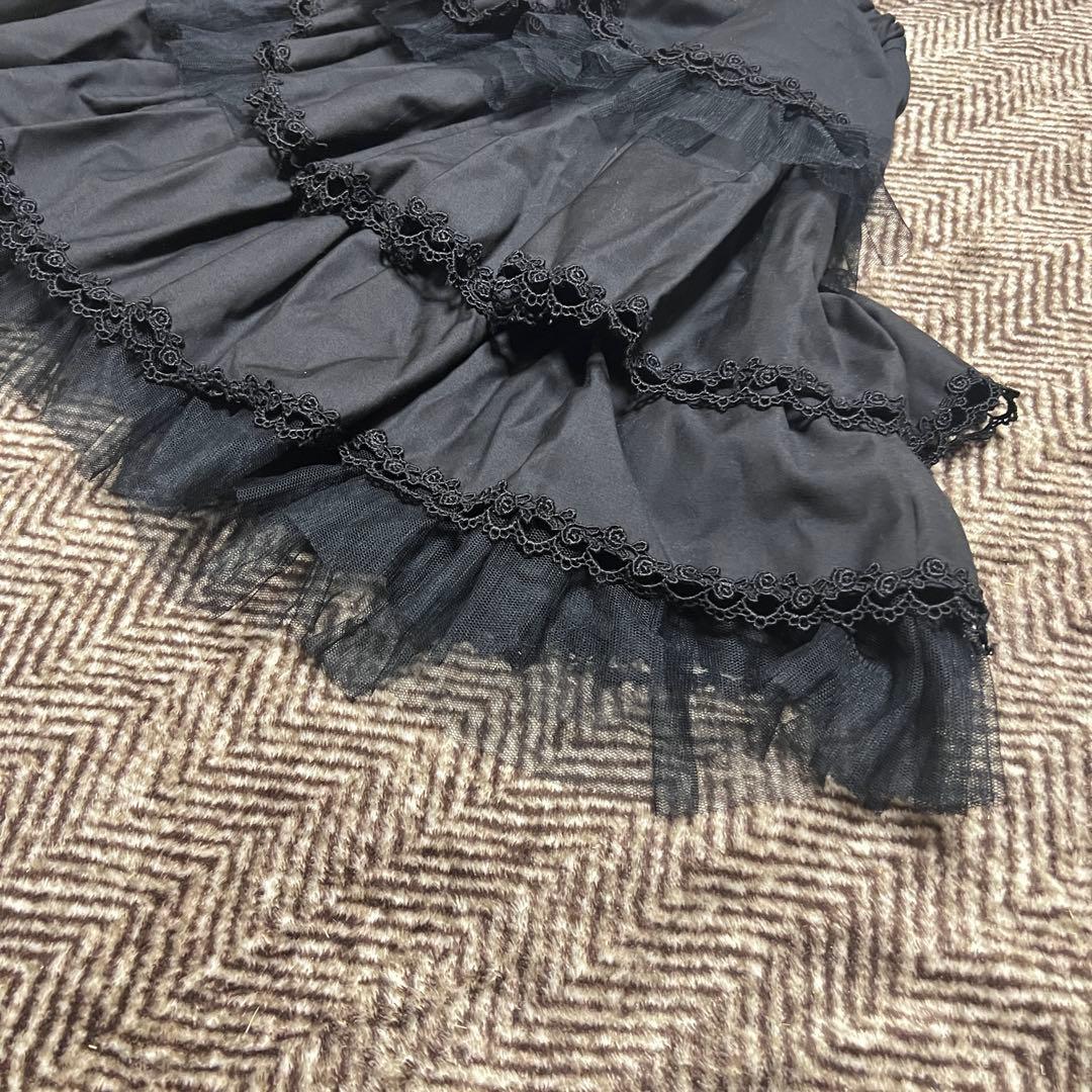 美品 black peace now フリルスカート アシンメトリー
