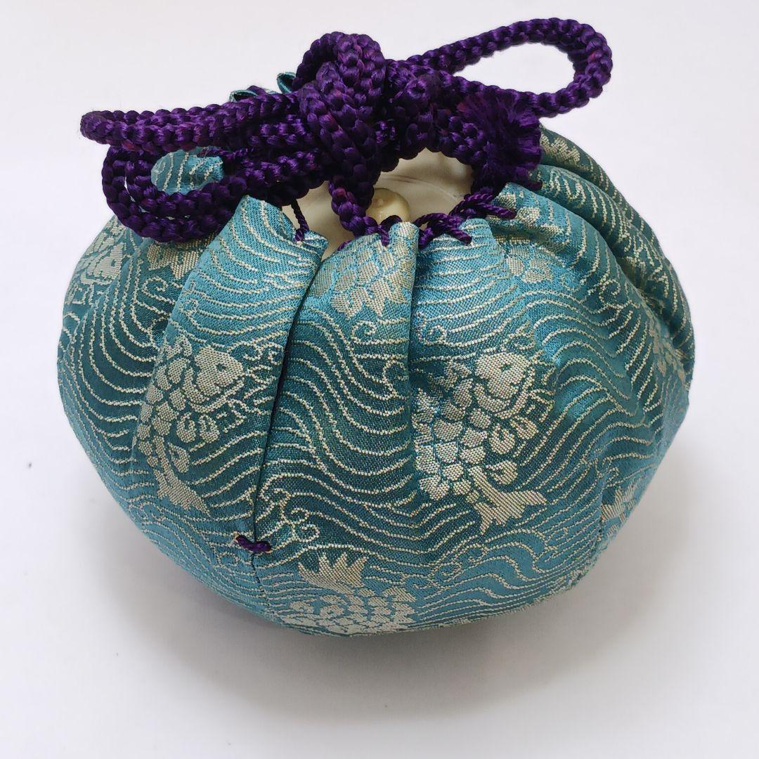 Y2836-7 茶道具 桶谷定一造 大海茶入 共箱・仕覆