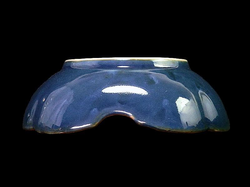 古伊万里　瑠璃　若松の図　膾皿　３客　C167AS-CTh