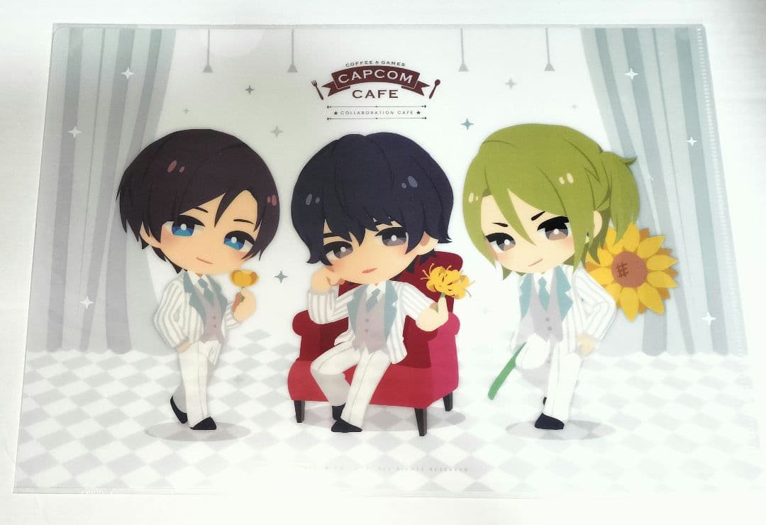 囚われのパルマ ハルト アオイ チアキ クリアファイル カプコンカフェ 3周年