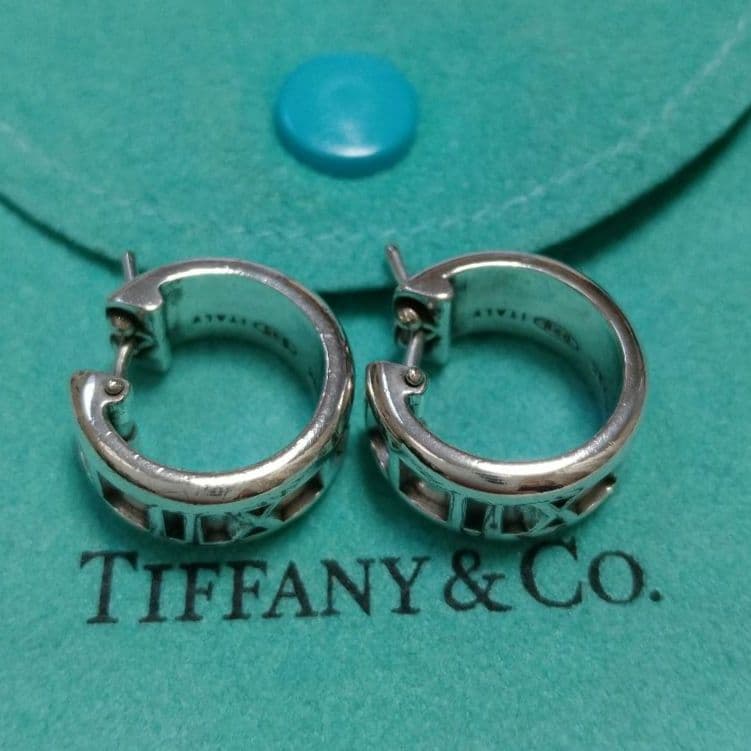 TIFFANY ティファニー アトラス フープ ピアス シルバー