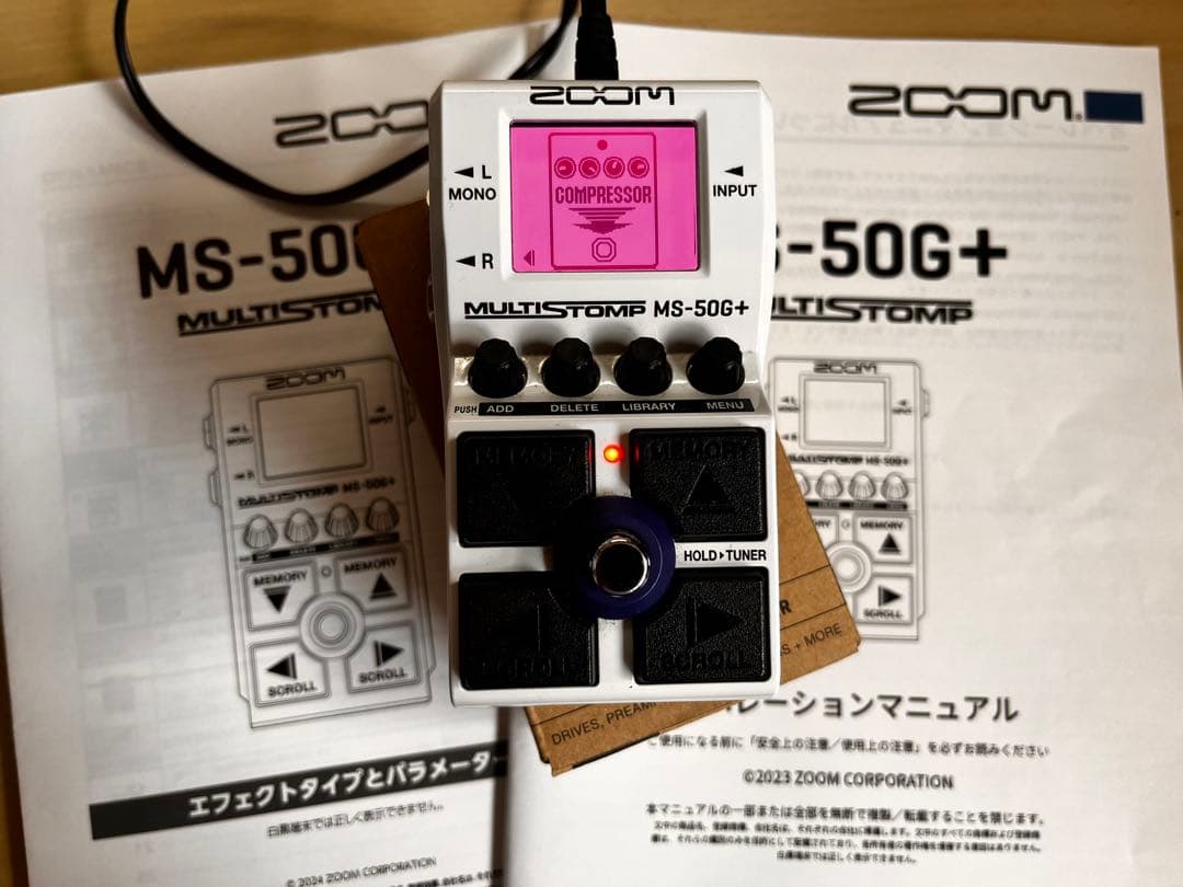 ZOOM MS-50G+ マルチストンプ　(+取説 & エフェクトリスト)