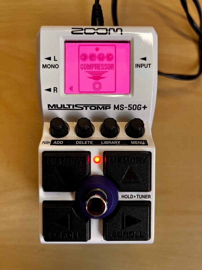 ZOOM MS-50G+ マルチストンプ　(+取説 & エフェクトリスト)