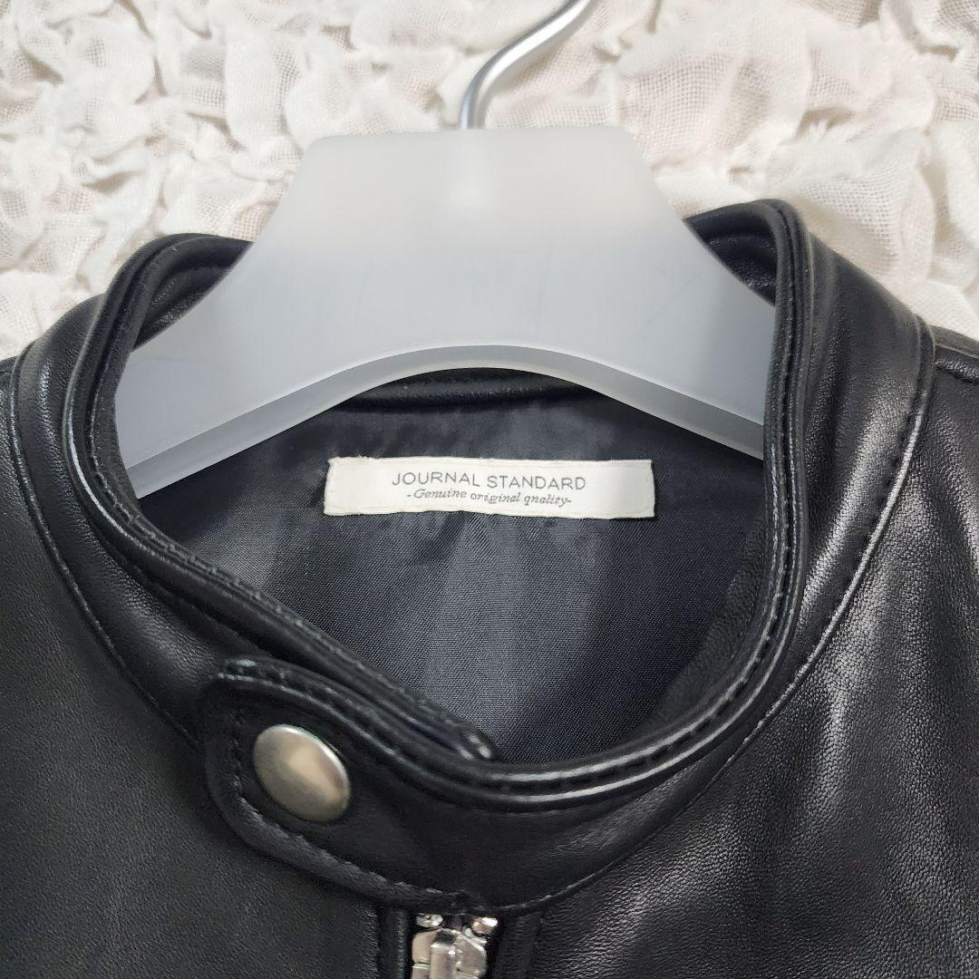 ジャーナルスタンダード シープレザー シングルライダースジャケット L