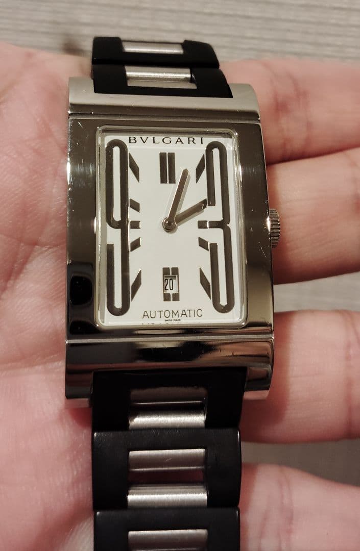 サ*ー様 BVLGARI レッタンゴロ 自動巻き時計