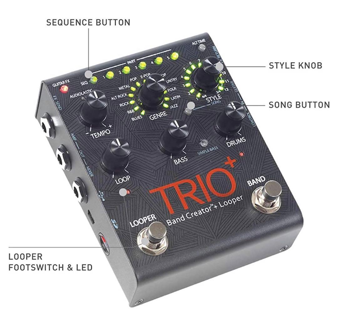 ギター digitech trio+