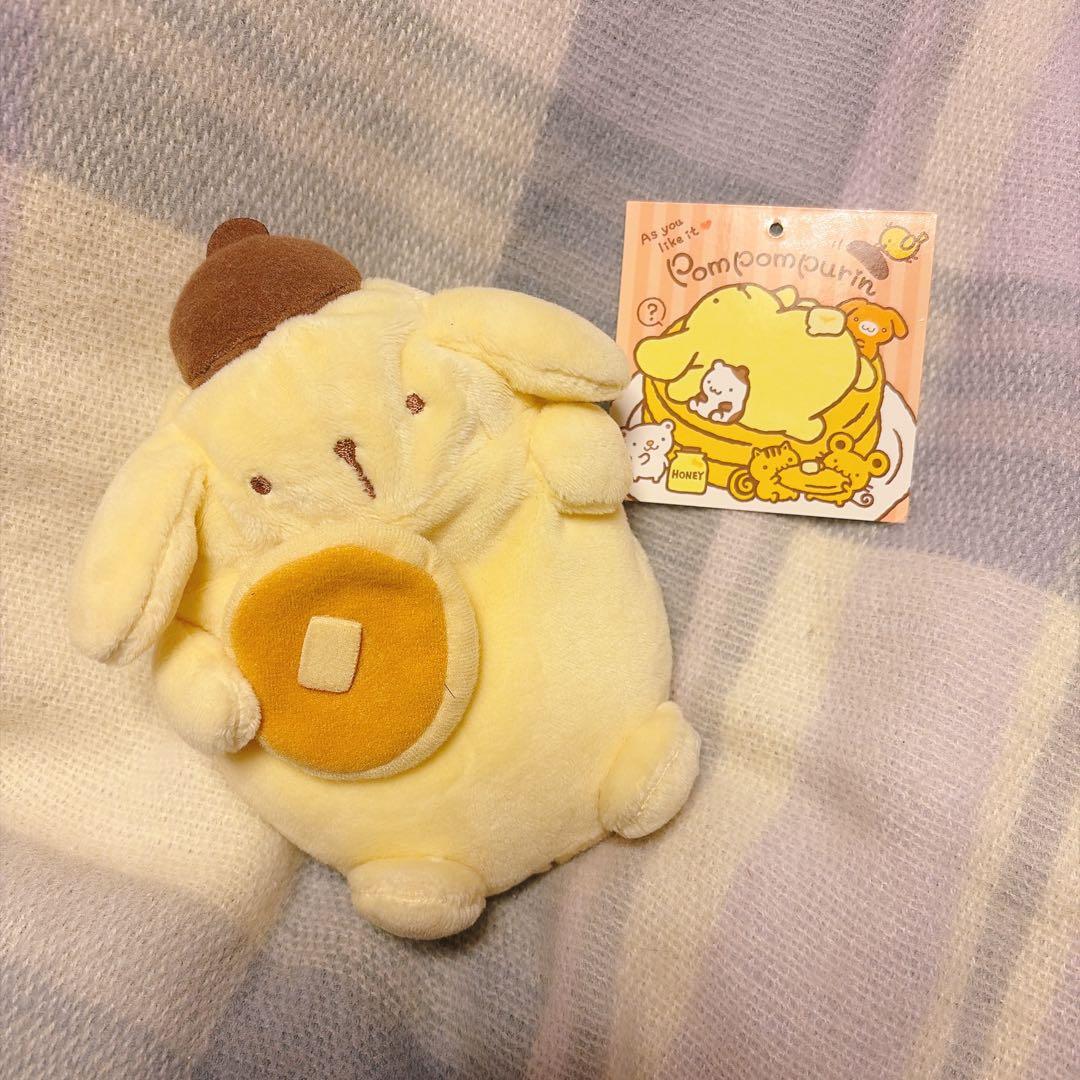 ポムポムプリン　スマホクッション　ホットケーキ