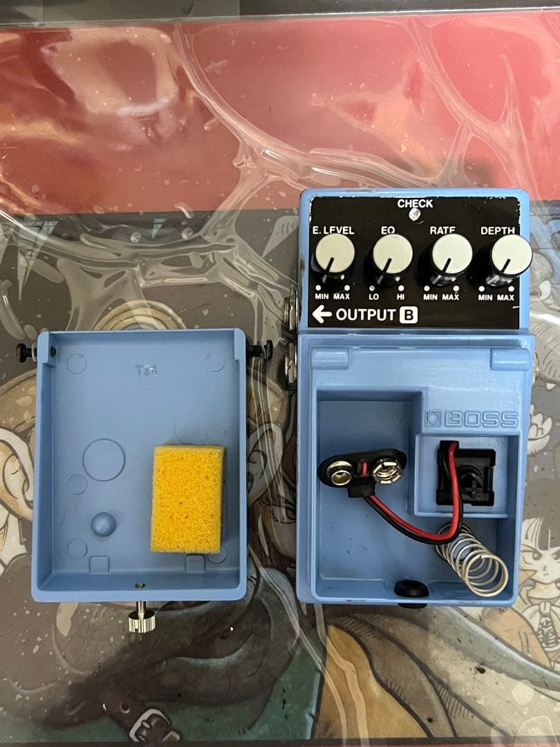 BOSS CH-1 mod アナログ　LEDがRATEに合わせて点滅します！