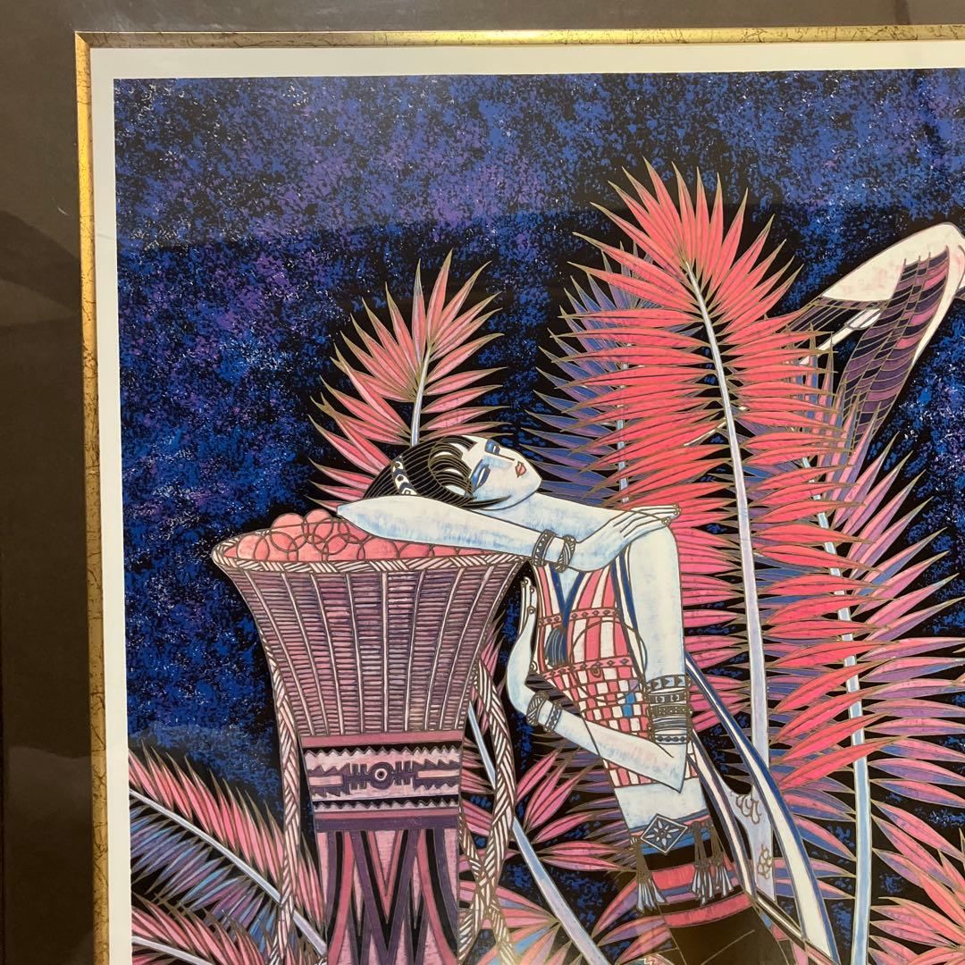 ティン・シャオ・カン(丁紹光) パープルドリーム　シルクスクリーン　リトグラフ