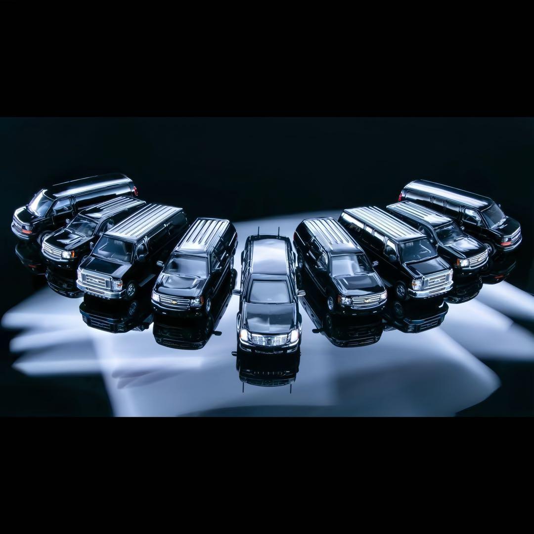 【HEC限定／9台セット】596 1/64 アメリカ大統領車隊 フルセット