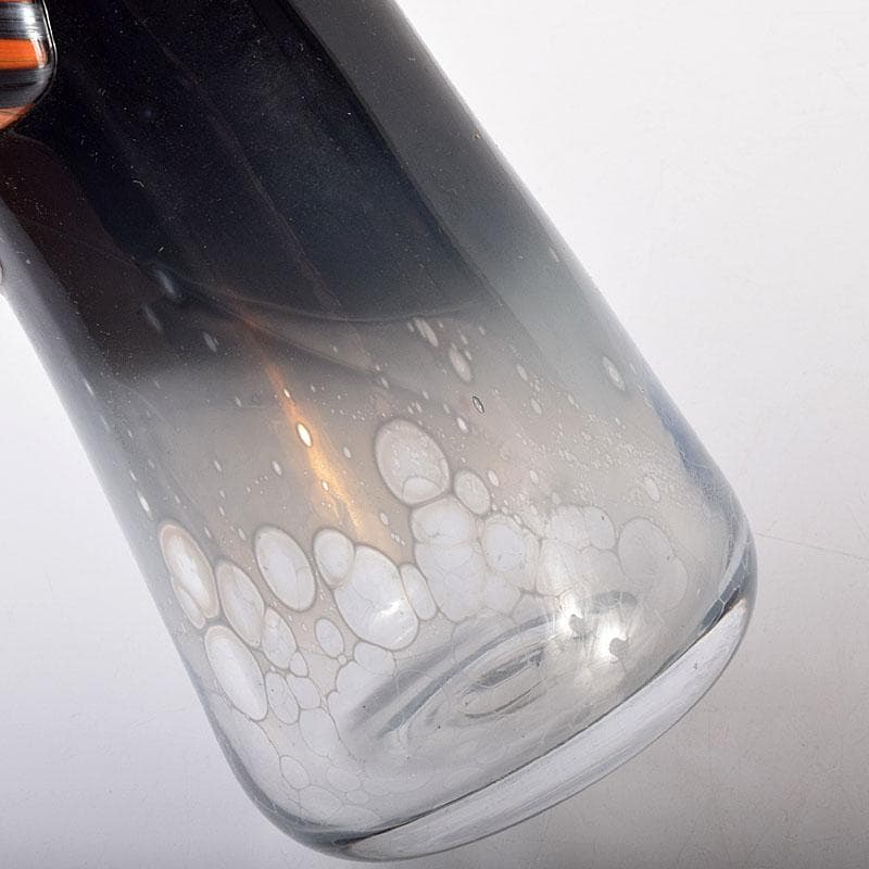 カメイガラス　亀井協一造　硝子花器　共箱　M　7045