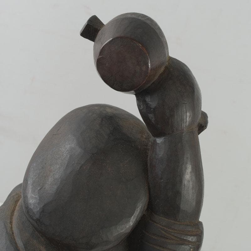 木彫　大黒天像　置物　縁起物　在銘　N　8646A