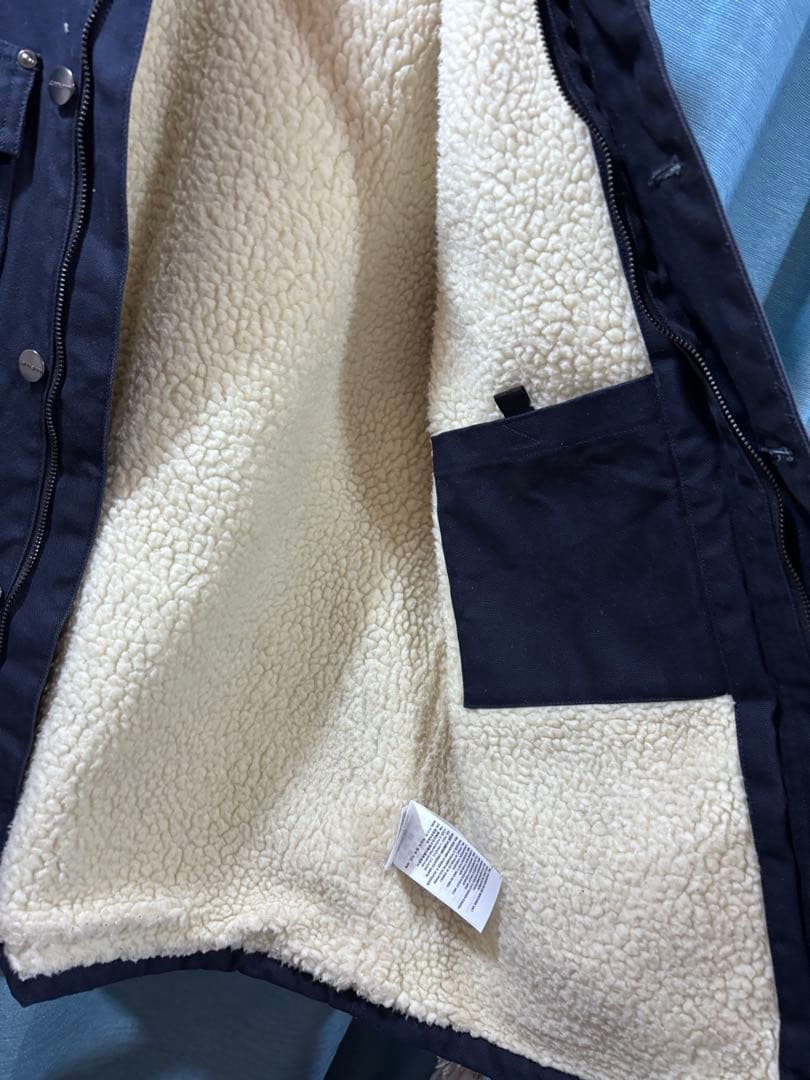 ロ*タ様 Carhartt ボア襟 ネイビー ジャケット M