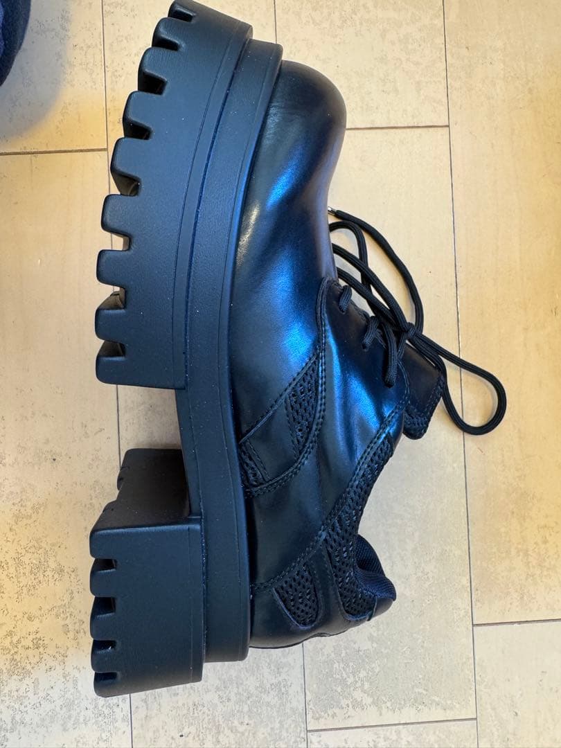 リマジン似　ダービーシューズ　厚底