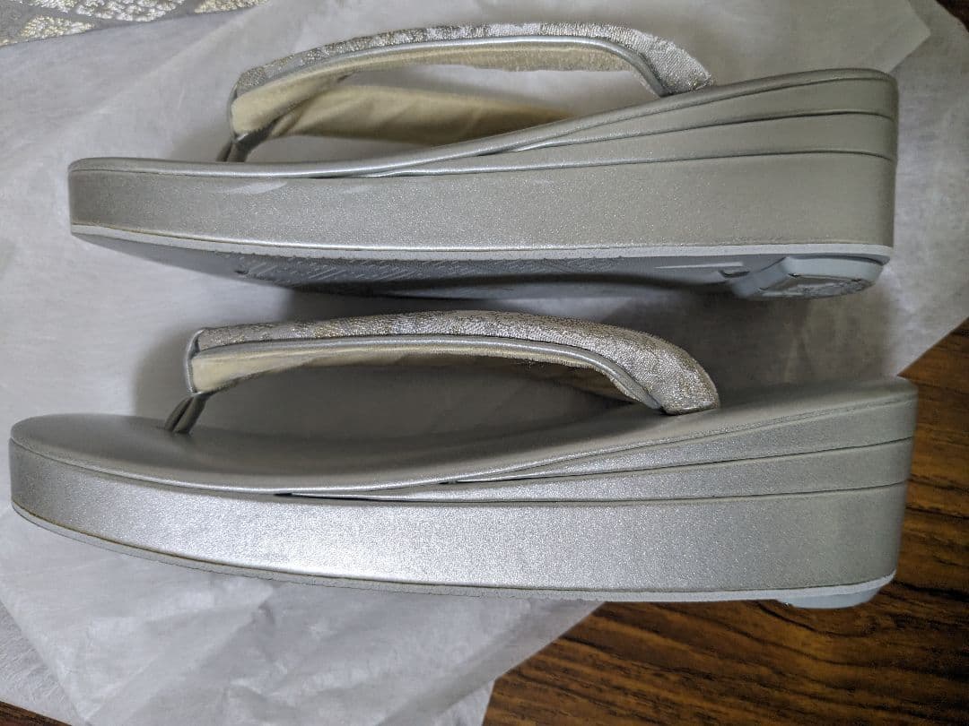 高級 沙織 和装バッグ 草履 セット L