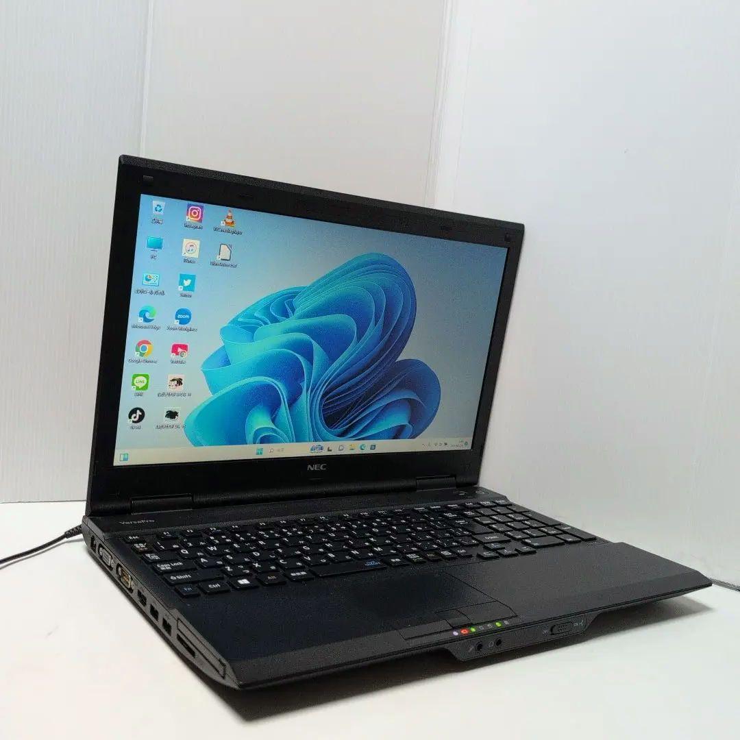 ノートPCたっぷり容量SSD960GB　NEC黒いPC