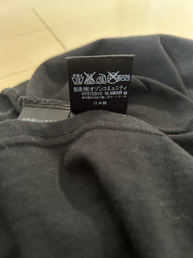 HYSTERIC グラフィックタンクトップ ブラック