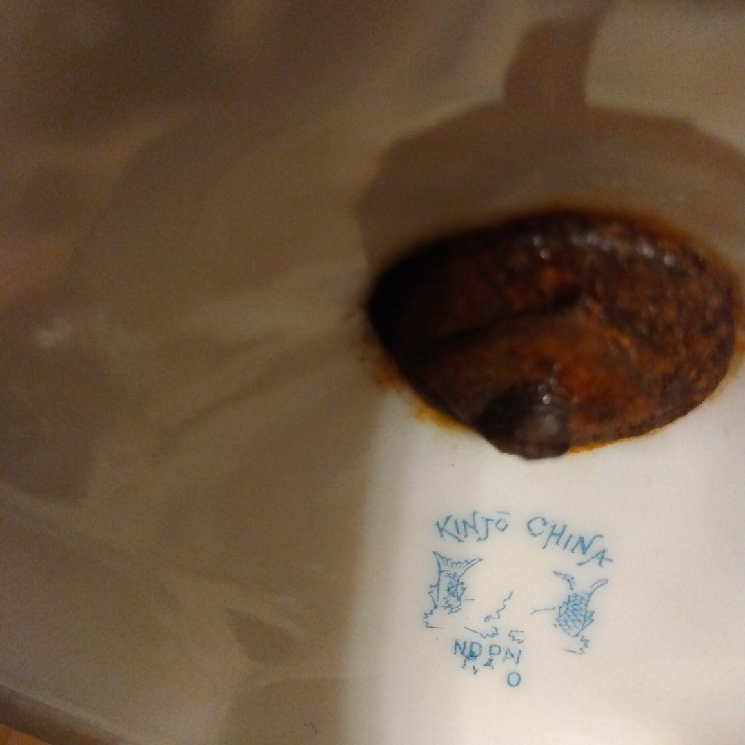 kinjo china 　飾り壺　オブジェ　花柄　アンティーク 　壺