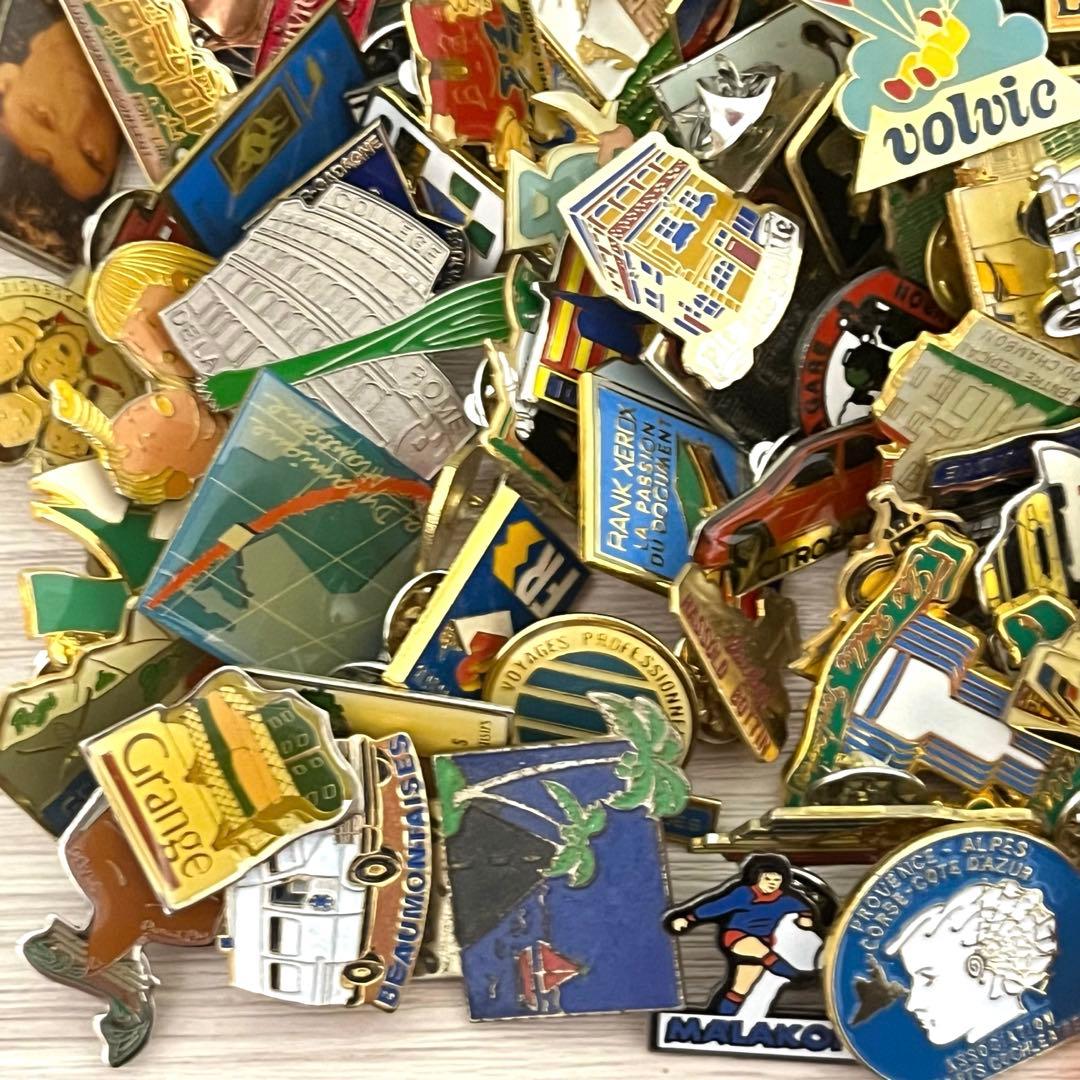 集めたくなる フランス　ピンバッジ 200個セット　まとめ売り　ヴィンテージ 4