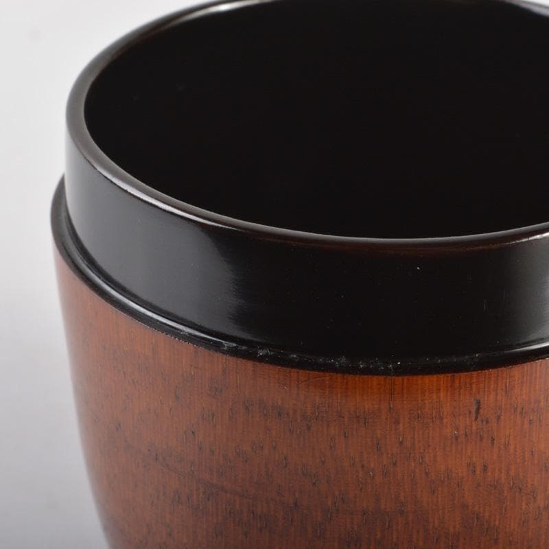 茶道具　中村宗悦作　竹中棗　銘「清風」　大徳寺 紫野 小田雪窓極め箱　V6397