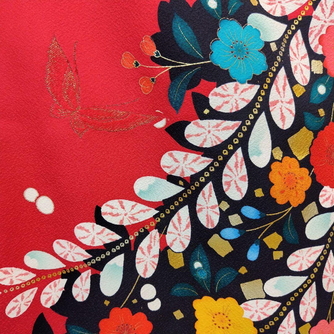 振袖フルセット(7点)・成人式・辻ヶ花・金彩加工・高級手縫・モダン・正絹・逸品