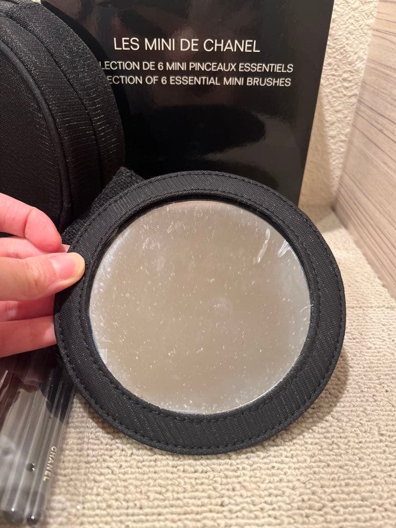 【限定品】CHANEL シャネル ポーチ ミラー ブラシセット シャネルコットン
