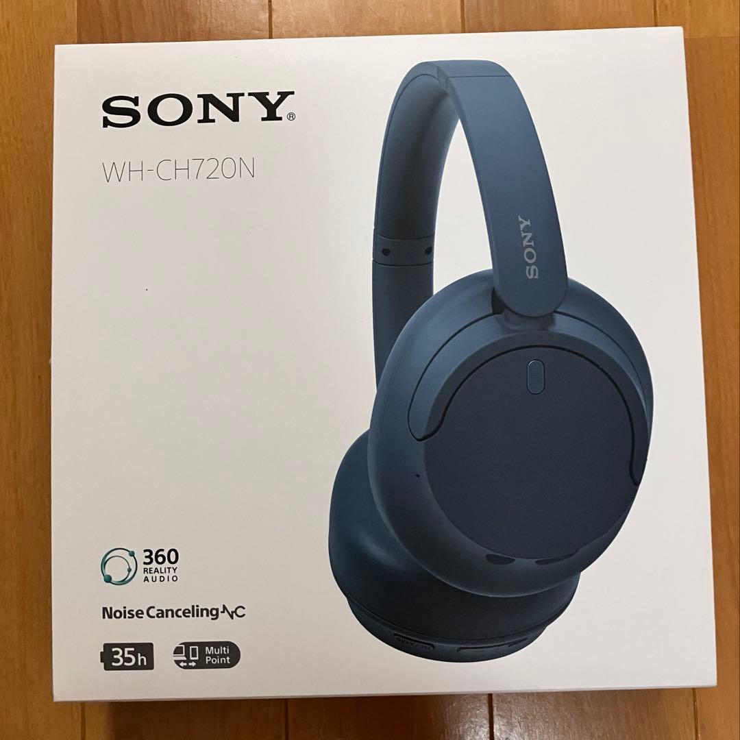 美品　SONY WH-CH720N ワイヤレスヘッドホン ダークブルー