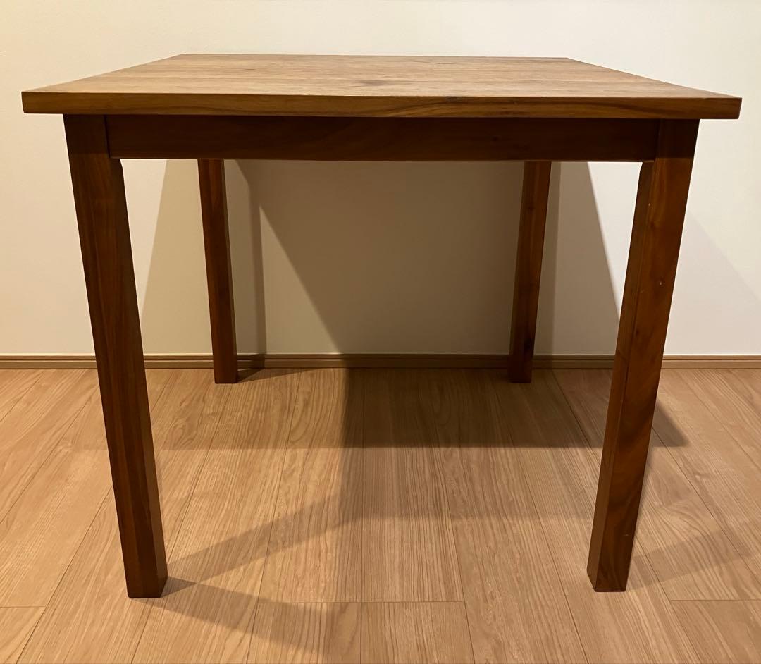 無印良品 muji 無垢材 ウォールナット ダイニングテーブル 80サイズ