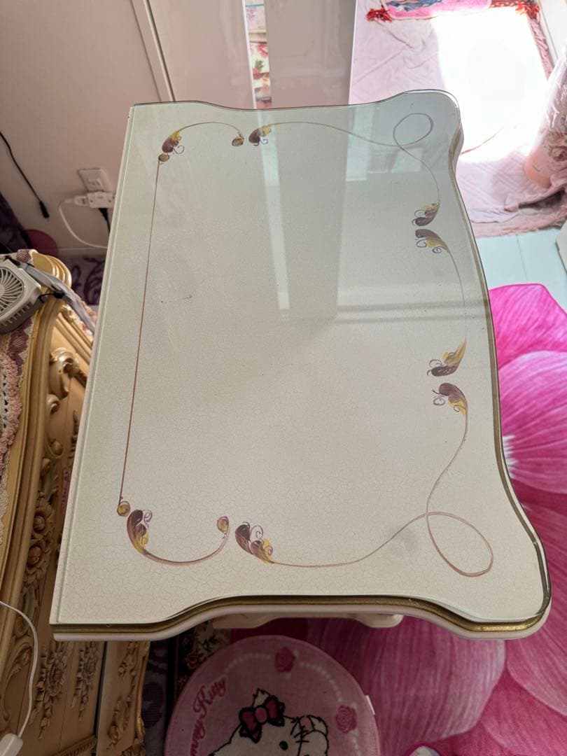 フレンチスタイル キャビネット 4段ロココ調